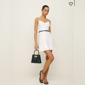 Reformation White Linen Dress NWT Size 2 Perfect Condition